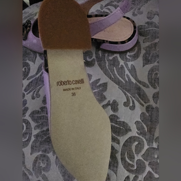 New Authentic Roberto Cavalli Slingback Shoes - Picture 9 of 12